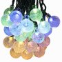 Voilio Solar String Lights 30 Led [8-Function Control] 21.3 Feet(6.5m)Crystal Ball Decorative Lights-Multi Color