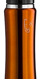 Swig Savvy Sleek and Sporty Double Wall Stainless Steel Water Bottle, 25oz - ORANGE - Including Water Bottle Pouch