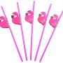 8 Dozen Flamingo Honeycomb Straws - Hawaiian Luau/Birthday/Pool Party Supplies Tropical Drinks Decorations